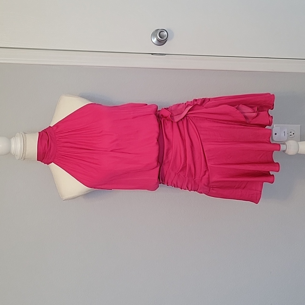 NWT Do + Be Pink Halter Neck Dress, Size S